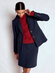 Boden Blue Stamford Texture Blazer - Image 4 of 5
