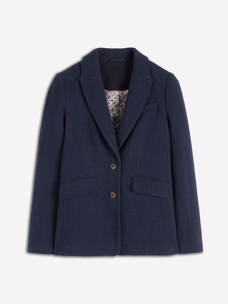 Boden Blue Stamford Texture Blazer - Image 5 of 5 Boden Blue Stamford Texture Blazer - Image 5 of 5