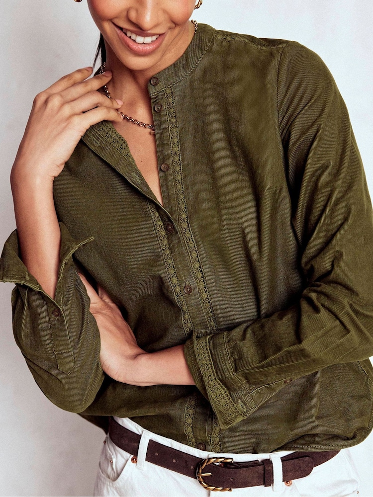 Boden Green Victoria Cord Shirt - Image 2 of 5