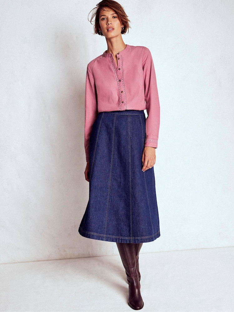 Boden Pink Victoria Cord Shirt - Image 1 of 5