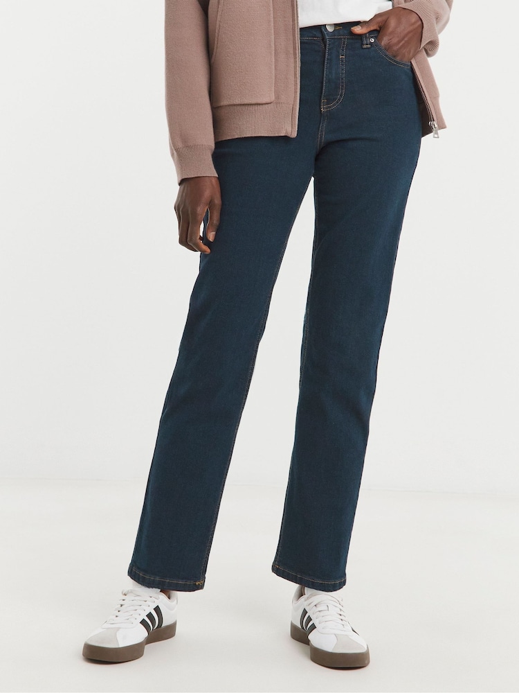 JD Williams Blue 24/7 Straight Leg Jeans - Image 1 of 4 JD Williams Blue 24/7 Straight Leg Jeans - Image 1 of 4