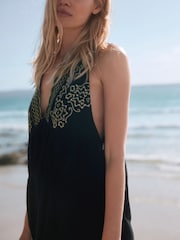 Robe de plage maxi Rockett St George en coton dobby brodé avec une touche de lin - Image 5 de 8
