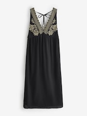 Robe de plage maxi Rockett St George en coton dobby brodé avec une touche de lin - Image 6 de 8