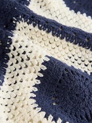 כחול כהה - Crochet Sarong - תמונה 3 מתוך 3