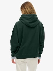 Superdry Green Athletic Essentials Relaxed Hoodie - Image 2 of 5