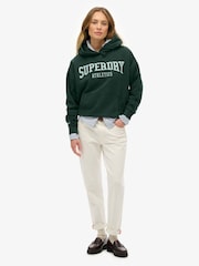 Superdry Green Athletic Essentials Relaxed Hoodie - Image 3 of 5