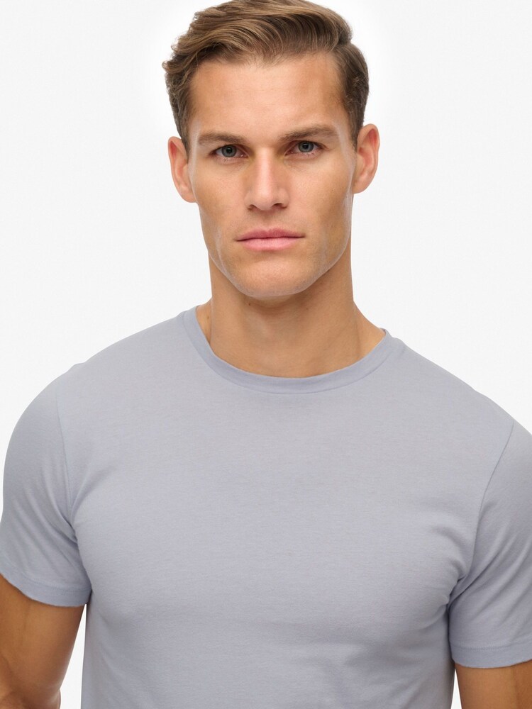 Superdry Grey Classic Essential T-Shirt - Image 4 of 4