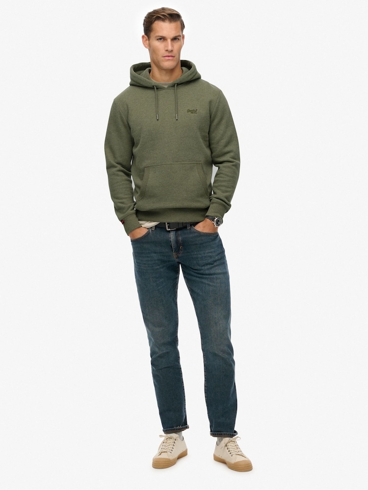 Superdry Green Essential Logo Hoodie - Image 1 of 5
