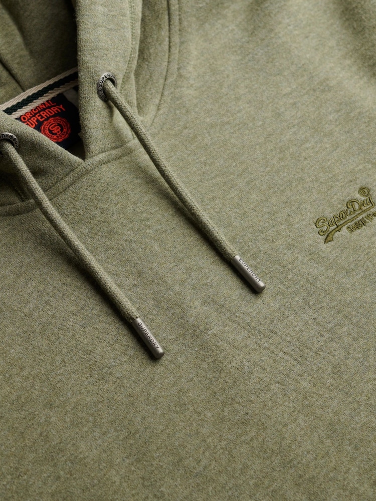 Superdry Green Essential Logo Hoodie - Image 5 of 5