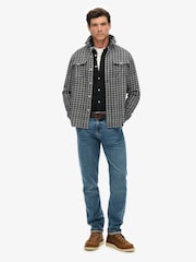 Superdry Blue The Merchant Store Textured Workwear Shirt - Image 3 of 5