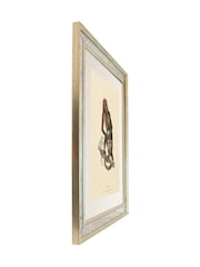 Brookpace Lascelles Cream Mirror Hand Made in UK 'Primate I' Wall Art in Antique Gold Toned Mirrored Frame  40 x 50cm Wall Art - Image 3 of 4
