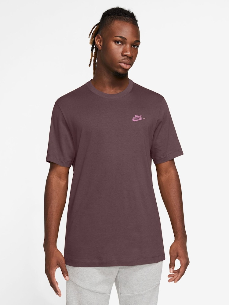 Nike Tattoo Brown Short Sleeve Club T-Shirt - Image 1 of 3