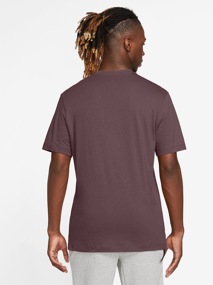 Nike Tattoo Brown Short Sleeve Club T-Shirt - Image 2 of 3