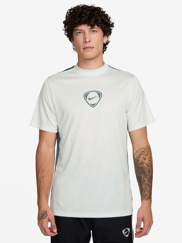 Nike White Dri-FIT Academy Graphic Training T-Shirt - Image 1 of 3