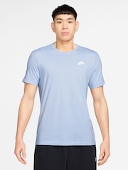 Nike Hyrdrogen Blue Short Sleeve Club T-Shirt - Image 1 of 3