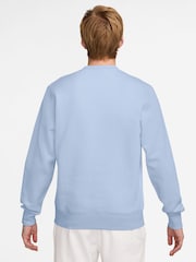 Nike Hydrogen Blue Club Crew Neck Sweatshirt - Image 2 of 3