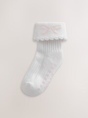 Baker by Ted Baker 3 Pack Baby Gripper Pink Socks - Image 3 of 7
