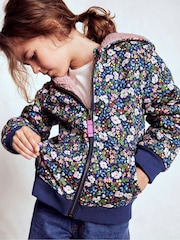 Boden Blue Reversible Borg Hoodie - Image 1 of 4