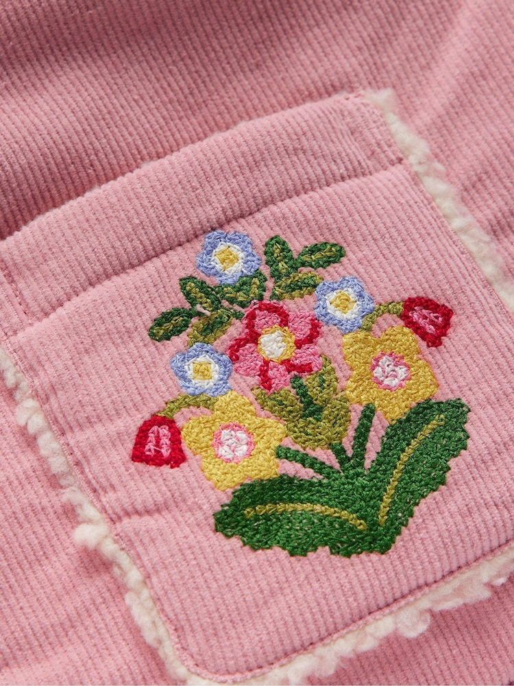 Boden Pink Embroidered Cord Gilet - Image 3 of 3