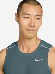 Nike Mineral Slate Miler Dri-FIT Running Vest - Image 3 of 3