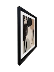 Brookpace Lascelles Natural Black Hand Made in UK'Arrangement II' Abstract Wall Art In A Modern Matte Finish Box Frame 50 x 61cm Wall Art - Image 3 of 4