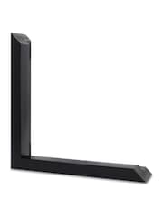 Brookpace Lascelles Natural Black Hand Made in UK'Arrangement II' Abstract Wall Art In A Modern Matte Finish Box Frame 50 x 61cm Wall Art - Image 4 of 4