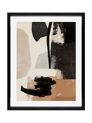 Brookpace Lascelles Natural Black Hand Made in UK'Arrangement IV' Abstract Wall Art In A Modern Matte Finish Box Frame  50 x 61cm Wall Art - Image 2 of 4