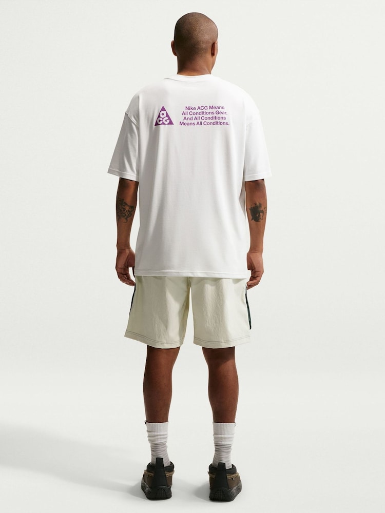Nike Summit White Dri-FIT ACG Back Graphic T-Shirt - Image 2 of 5