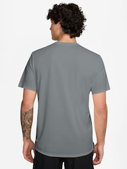 Nike Smoke Grey Miler Dri-FIT UV Running T-Shirt - Image 2 of 4