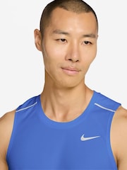 Nike Royal Pulse Blue Miler Dri-FIT Running Vest - Image 3 of 3