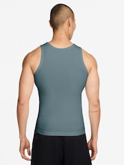 Nike Mineral Slate Athletic Club Dri-FIT Ribbed Training Tank Top - Image 2 of 3