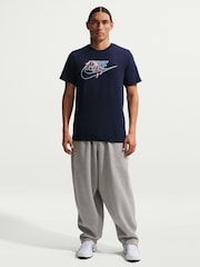 Nike Blue England Futura Logo Graphic T-Shirt - Image 1 of 5