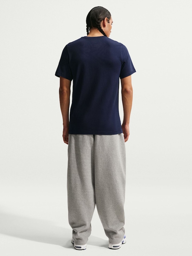 Nike Blue England Futura Logo Graphic T-Shirt - Image 2 of 5