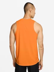 Nike Total Orange Miler Dri-FIT Running Vest - Image 2 of 3