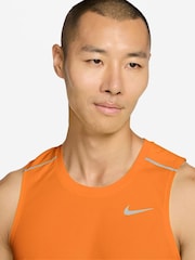 Nike Total Orange Miler Dri-FIT Running Vest - Image 3 of 3