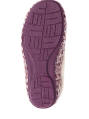 Jones Bootmaker Purple Faux-Fur-Lined Slippers - Image 4 of 5