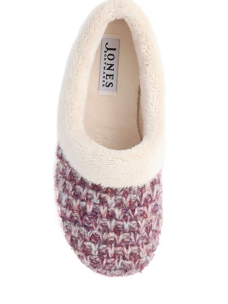 Jones Bootmaker Purple Faux-Fur-Lined Slippers - Image 5 of 5 Jones Bootmaker Purple Faux-Fur-Lined Slippers - Image 5 of 5