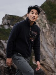Sealskinz Blue Crownthorpe Mens Polar Fleece Half Zip - Imagem 1 de 6