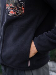 Sealskinz Blue Crownthorpe Mens Polar Fleece Half Zip - Imagem 3 de 6