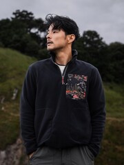 Sealskinz Blue Crownthorpe Mens Polar Fleece Half Zip - Imagem 4 de 6