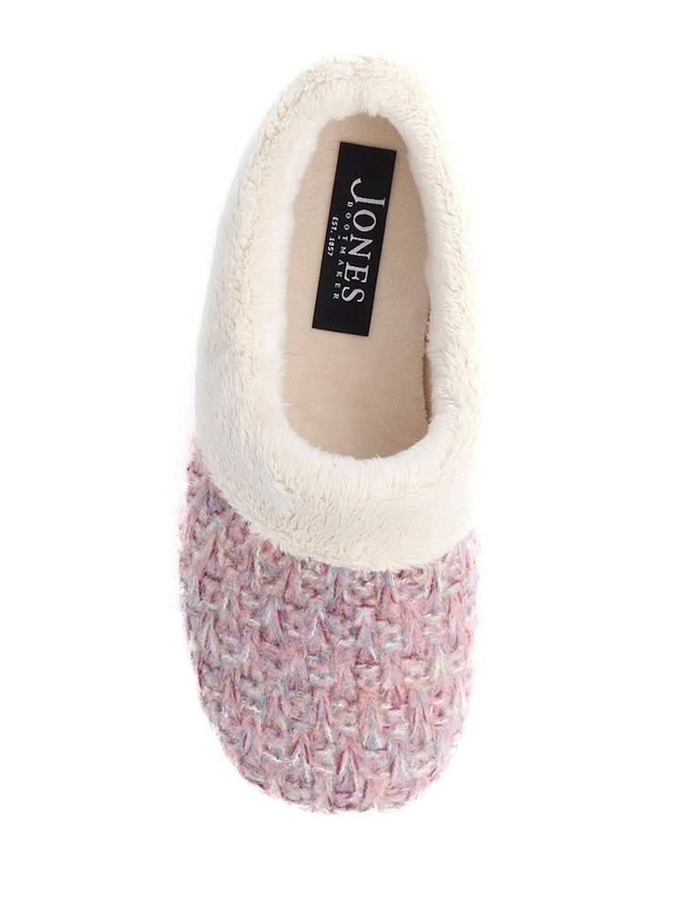 Jones Bootmaker Pink Faux-Fur-Lined Slippers - Image 5 of 5