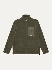 Verde - Sealskinz Horsham Mens Sherpa Zip Up Fleece - Imagem 6 de 6