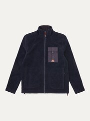 Azul - Sealskinz Horsham Mens Sherpa Zip Up Fleece - Imagem 6 de 6