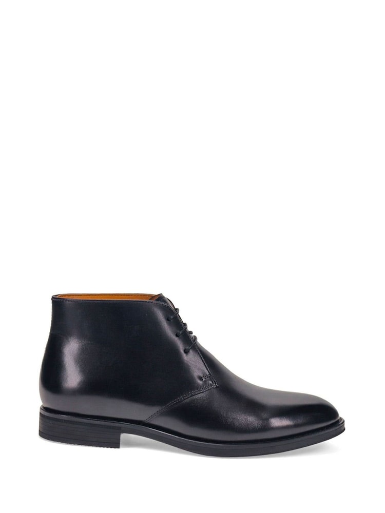 Jones Bootmaker Black Gordon Lace-Up Leather Boots - Image 1 of 5