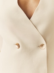 Nothing Ordinary Stone Compact Knit Sculpted Long Sleeve Knitted Jacket - Image 5 of 5