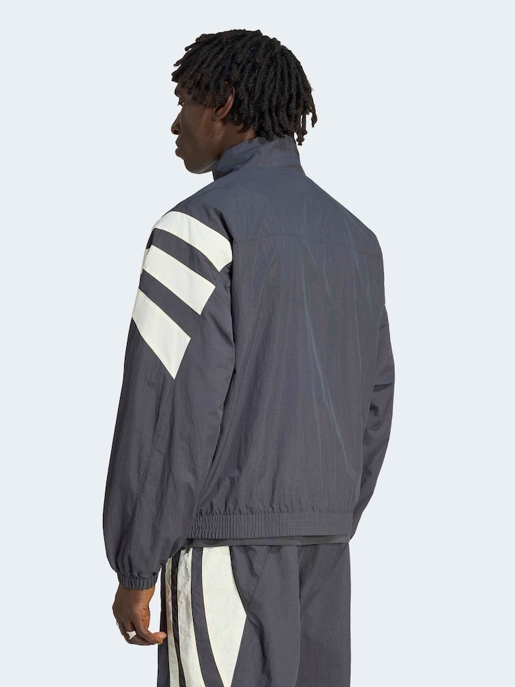 adidas Originals Black Santiago Track Jacket - Image 2 of 6 adidas Originals Black Santiago Track Jacket - Image 2 of 6
