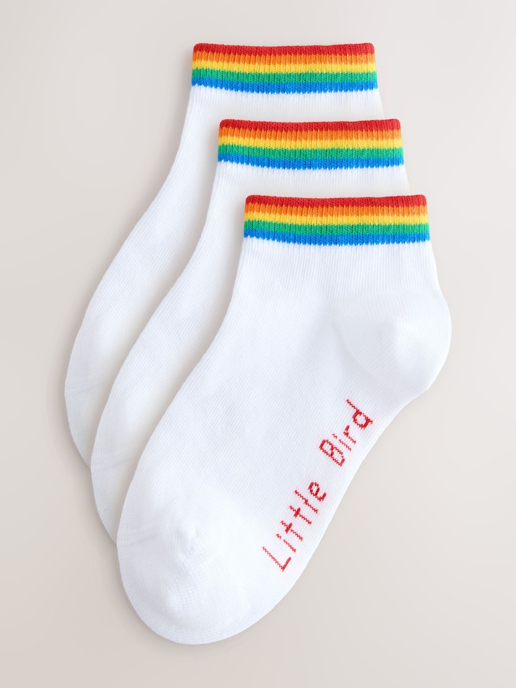 Little Bird by Jools Oliver Trainer Socks 3 Pack - Bild 1 von 6
