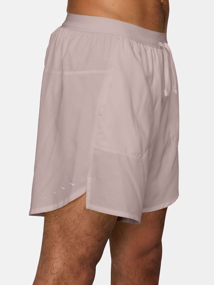 Nike Particle Grey Dri-FIT Stride 7 Inch Brief Lined Running Shorts - Image 2 of 4 Nike Particle Grey Dri-FIT Stride 7 Inch Brief Lined Running Shorts - Image 2 of 4