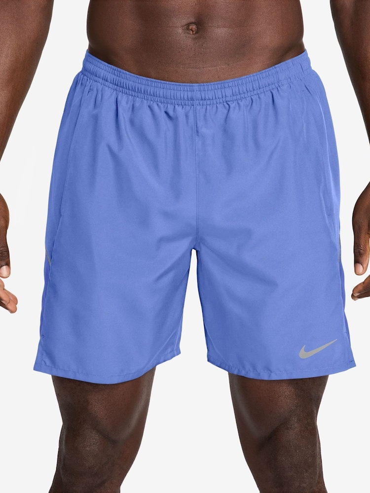 Nike Royal Pulse Blue Miler Dri-FIT 7 Inch 2-In-1 Running Shorts - Image 1 of 4