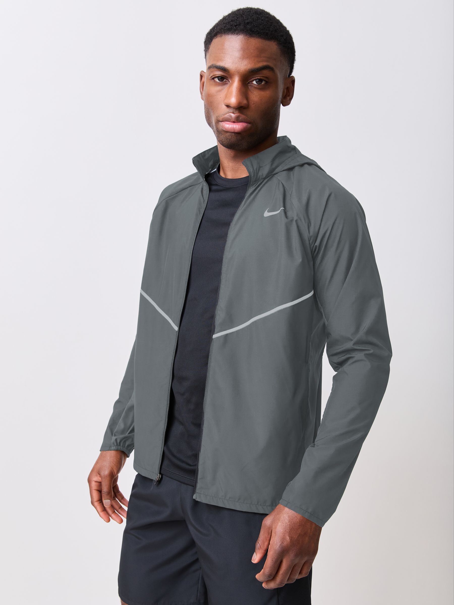 Nike Men's Miler Repel Running Jacket - Smoke Grey - 2XL - Image 3
